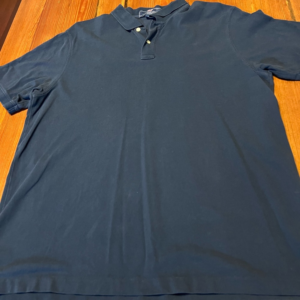Vineyard‎ Vines Men's Navy Classic 100% Cotton Large Polo